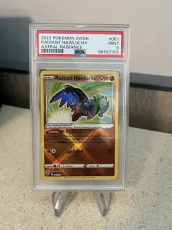 2022 Pokemon SWSH Radiant Hawlucha Astral Radiance PSA 9 Graded Card #081 - Image 1