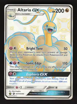 Altaria GX SV77/SV94 Pokemon Hidden Fates Holo Full Art Card - Image 1