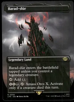1x Barad-dur (0340) (Borderless) - The Lord of the Rings - NM - MTG - Image 1