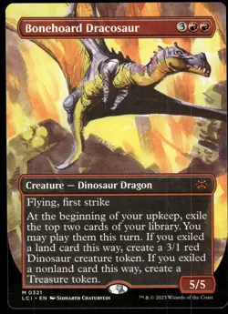1x Bonehoard Dracosaur (Borderless) - The Lost Caverns of Ixalan - NM - MTG - Image 1