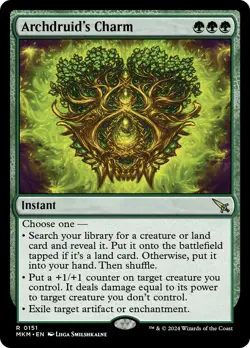 MTG Archdruid's Charm [Murders at Karlov Manor] Near Mint Magic - Image 1