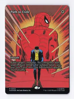 Path to Exile (Borderless Foil) 4 (M) MTG Marvel's Spider-Man Eternal-Legal MAR - Image 1