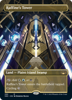 MTG Raffine's Tower - Borderless, NM-Mint, English Streets of New Capenna - Image 1