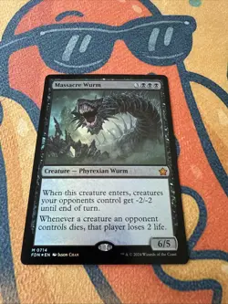 Massacre Wurm Foundations Foil - MTG MYTHIC - Image 1