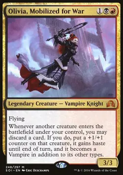 MTG Olivia, Mobilized for War (248/356) Shadows over Innistrad LP - Image 1