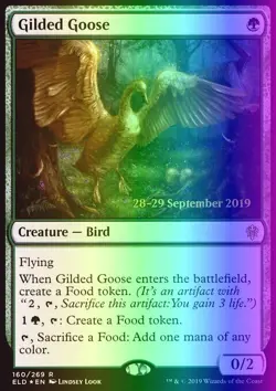 MTG Gilded Goose (160s/150) Throne of Eldraine Promos LP FOIL - Image 1