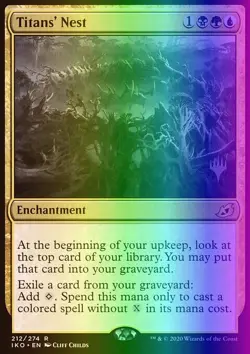 MTG Titans' Nest (212p/136) Ikoria Lair of Behemoths Promos NM FOIL - Image 1