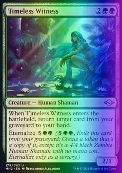 MTG Magic the Gathering Timeless Witness (179/765) Modern Horizons 2 LP FOIL - Image 1