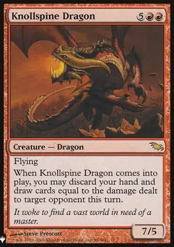 MTG Magic the Gathering Knollspine Dragon (994/1703) Mystery Booster LP - Image 1