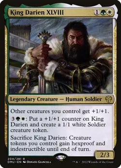 MTG Magic the Gathering King Darien XLVIII (204/552) Dominaria United NM - Image 1