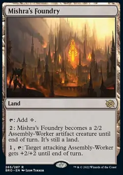 MTG Magic the Gathering Mishra's Foundry (265/416) The Brothers' War NM - Image 1