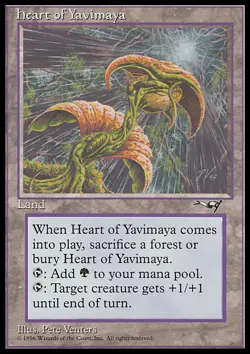 MTG Magic the Gathering Heart of Yavimaya (138/199) Alliances HP - Image 1