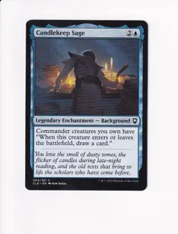 MAGIC MTG COMMANDER LEGENDS: BATTLE FOR BALDUR'S GATE CANDLEKEEP SAGE (#1) (X) - Image 1