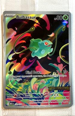 Pokemon TCG Illustration Rare Bulbasaur Mega Evolution Promo 133/132 NM Sealed - Image 1