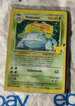 Pokemon Celebrations Venusaur 15/102 Classic Collection Holo Near Mint - Image 1