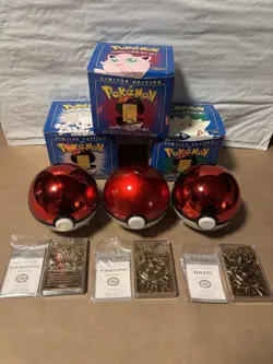 1999 Burger King/Nintendo Pokemon 23K Gold Plated Trading Card Set of 3 - Image 2