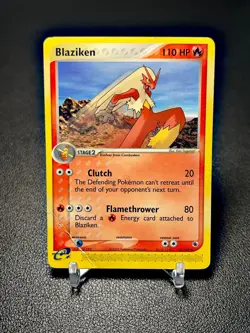 Pokemon TCG Ruby & Sapphire Blaziken Regular Rare 15/109 Damaged HP - Image 1