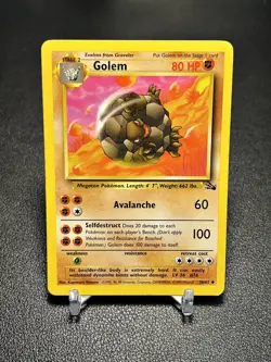 1999 Pokemon TCG Fossil Set Unlimited Golem 36/62 - LP - Image 1