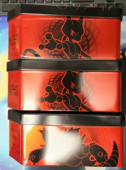 EMPTY- Pokemon - Team Rocket - Destined Rivals Tin Set - Mewtwo Persian Nidoking - Image 2