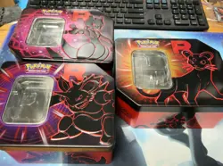 EMPTY- Pokemon - Team Rocket - Destined Rivals Tin Set - Mewtwo Persian Nidoking - Image 3