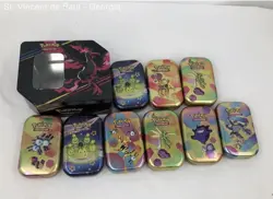 Large Lot Of Pokemon Pokemon Metal Tins Lot Of 10 Empty Metal Tins Great Cond. - Image 1