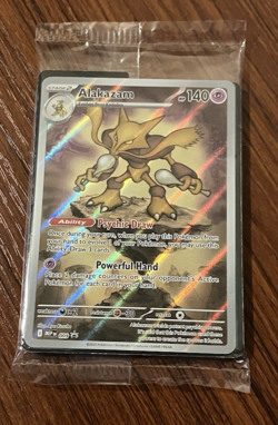 Pokemon TCG Alakazam 009 Mega Evolutions ETB Promo NM Sealed - Image 1