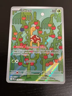 Shuckle 136/132 2025 Mega Evolution Pokemon Illustration Rare Holo NM - Image 1