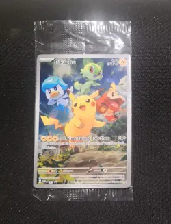 Pokemon Card Pikachu SVP 027 Paldea Evolved Promo Sealed NM-ENG. - Image 1