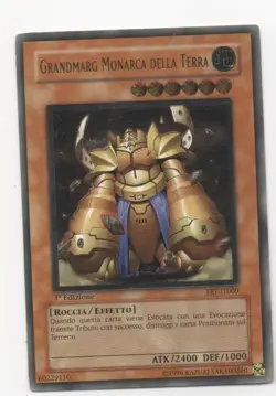 Yugioh! Granmarg the Rock Monarch FET-EN009 ITALIAN Ultimate Rare 1st Edition - Image 1