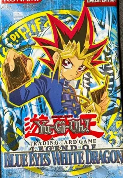 Yugioh! SEALED 2004 ORIGINAL "EN Variant" Legend of Blue Eyes Booster Pack - Image 3