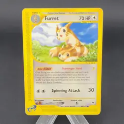 Vintage Pokemon Card TCG Aquapolis E-Reader Furret 48/147 Non Holo LP - Image 1