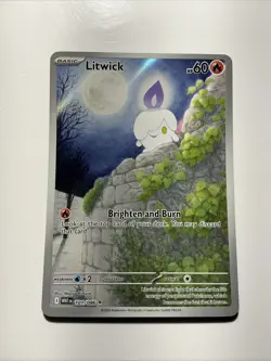 Litwick 101/086 Sv: White Flare Holo Pokemon TCG Illustration Rare Card - Image 1