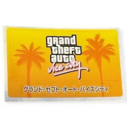 Sony PlayStation 2 PS2 Grand Theft Auto Vice City GTA VTG Memory Card Sticker - Image 1