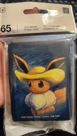 Pokemon Center × Van Gogh Museum: Eevee Inspired Straw Hat Card Sleeves (65) - Image 1