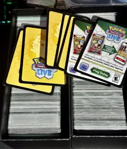 Pokemon TCG Live 1000 Code Cards 2 ETB Full Of Code Cards - Image 1