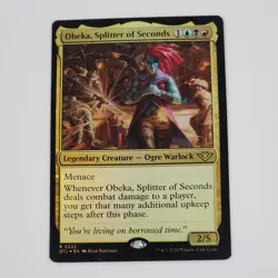 MTG Obeka, Splitter Of Seconds Foil Rare 222 Grixis Magic The Gathering Card NM - Image 1
