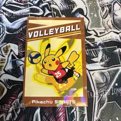 Pikachu Sports Volleyball Electric Pokemon 2025 Cracked Ice Holo Card Database - Image 1
