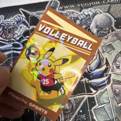Pikachu Sports Volleyball Electric Pokemon 2025 Cracked Ice Holo Card Database - Image 3