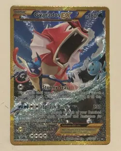 Pokemon Gyarados EX TCG Card Full Art Holo, Secret Rare, XY Breakpoint 123/122 - Image 1