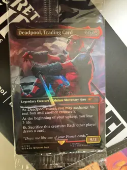 Deadpool secret lair Mtg rainbow foil magic the gathering deadly rollick - Image 2