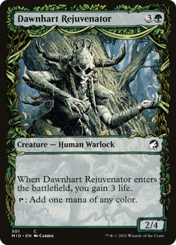 x1 Dawnhart Rejuvenator MID MTG 301/277 COMMON SHOWCASE M/NM 1x - Image 1