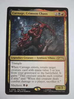 Carnage, Crimson Chaos - Spider Man Standard Showdown Promo - MTG - Image 1