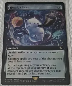 Magic: The Gathering Final Fantasy: Herald's Horn Foiled Buy-a-Box Promo NM - Image 1