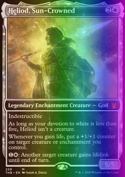 MTG Heliod, Sun-Crowned (259/412) Theros Beyond Death LP FOIL - Image 1