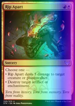 MTG Magic the Gathering Rip Apart (225/447) Strixhaven School of Mages LP FOIL - Image 1