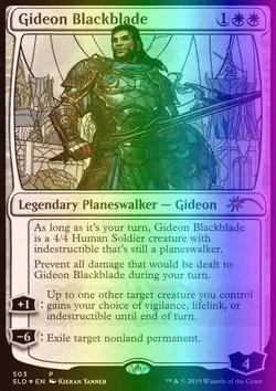 MTG Gideon Blackblade (503/1164) Secret Lair Drop Series NM FOIL - Image 1