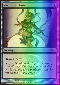MTG Magic the Gathering Serum Visions (7/14) Arena League 2004 LP FOIL - Image 1