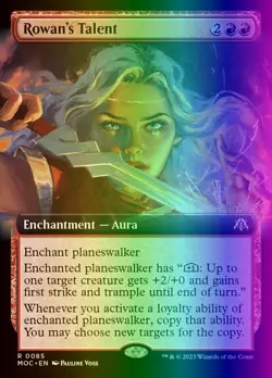 MTG Rowan's Talent (85/542) March of the Machine Commander NM FOIL - Image 1