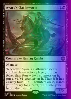 MTG Ayara's Oathsworn (11/230) March of the Machine The Aftermath NM FOIL - Image 1