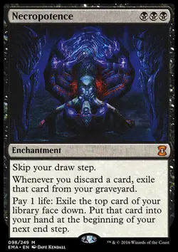 MTG Magic the Gathering Necropotence (98/265) Eternal Masters LP - Image 1